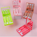 Kit 5 de Pincéis Para Maquiagem Com Espelho Super Sofisticado/Várias Cores Disponíveis