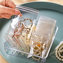 50 Pcs Saco De Jóias Transparente Anti Oxidação Brincos Colar Manual Saco De Armazenamento Portátil