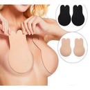 Sutiã Adesivo Mágico Efeito Silicone Levanta Seio Tapa Peito Reutilizável Invisível Orelha de Coelho