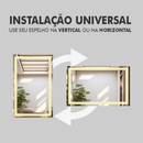 Espelho LED Retangular 80x50 cm Jateado | Espelho para Banheiro Lavabo Penteadeira