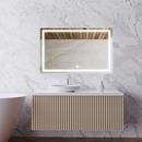Espelho LED Retangular 80x50 cm Jateado | Espelho para Banheiro Lavabo Penteadeira