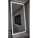 Espelho LED Retangular 80x50 cm Jateado | Espelho para Banheiro Lavabo Penteadeira