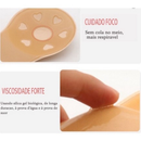 Sutiã Adesivo Mágico Efeito Silicone Levanta Seio Tapa Peito Reutilizável Invisível Orelha de Coelho
