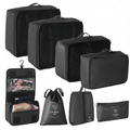 Kit Conjunto 8 Peças Organizador De Viagens Organizadoras Para Malas Bolsa