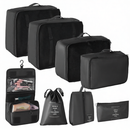 Kit Conjunto 8 Peças Organizador De Viagens Organizadoras Para Malas Bolsa
