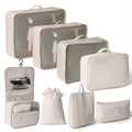 Kit Conjunto 8 Peças Organizador De Viagens Organizadoras Para Malas Bolsa