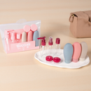 Conjunto Portátil de Viagem P/Cosméticos e Higiene–Frascos Potes e Bolsa Organizadora