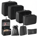 Kit Conjunto 8 Peças Organizador De Viagens Organizadoras Para Malas Bolsa
